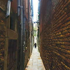 Narrow Street In Venice